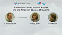 Part 1 - An introduction to Wolters Kluwer and the American Journal of Nursing