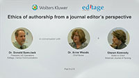 Part 8 - Ethics of authorship from a journal editor’s perspective